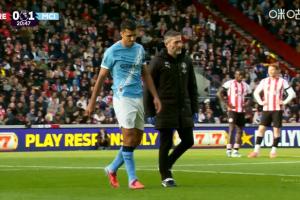 羅德里20分鐘傷退，被尼科·岡薩雷斯換下