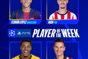 歐冠官方本輪最佳球員候選：費爾明領銜、恩梅查、丹尼斯-曼在列