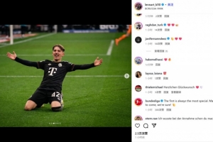 17歲卡爾社媒曬滑跪慶祝照，德甲官方鼓勵：聯賽處子球總是很特殊