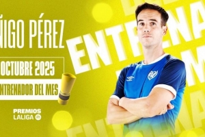 3戰全勝！官方：巴列卡諾主帥伊尼戈-佩雷斯當選西甲10月最佳教練