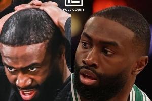 節目效果拉滿??杰倫-布朗打電話向詹姆斯詢問自己該不該去植發