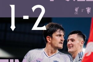 卓越！曼聯官方：馬奎爾客戰利物浦頭槌絕殺當選10月隊內最佳進球