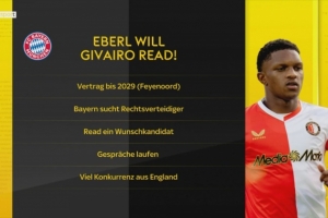 德天空：拜仁明夏前中后場都可能引援，已接觸費耶諾德右后衛雷德