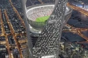 騙了5000萬人??郵報：沙特摩天大樓球場是AI生成，視頻成本3元