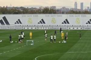 記者：對陣瓦倫西亞賽前最后一練，卡瓦哈爾、呂迪格、阿拉巴缺席