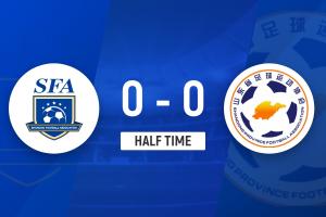 半場-山東U20隊占優(yōu)杜月徵造險 山東隊暫0-0上海U20隊