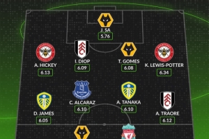 WhoScored本賽季英超評分最低陣容：伊薩克、特勞雷、田中碧在列