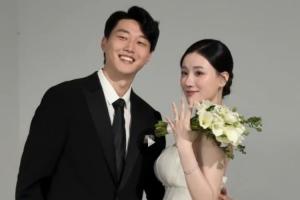 甜度超標??高準翼妻子社媒曬婚紗照拍攝花絮，兩人街頭擁吻??