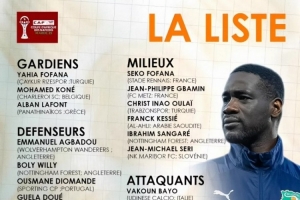 科特迪瓦非洲杯名單：阿瑪德、扎哈、凱西、阿萊在列