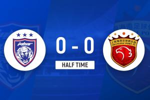 半場-加布里埃爾失單刀李圣龍染血陳威三度神撲 海港暫0-0柔佛