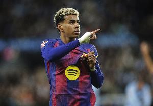 本賽季歐冠成功過(guò)人次數(shù)榜：亞馬爾、奧利塞、薩內(nèi)18次并列第一