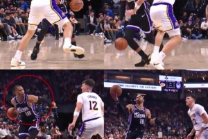 侮辱性極強！威少變向一步過掉拉拉維亞，還調戲看他一眼??